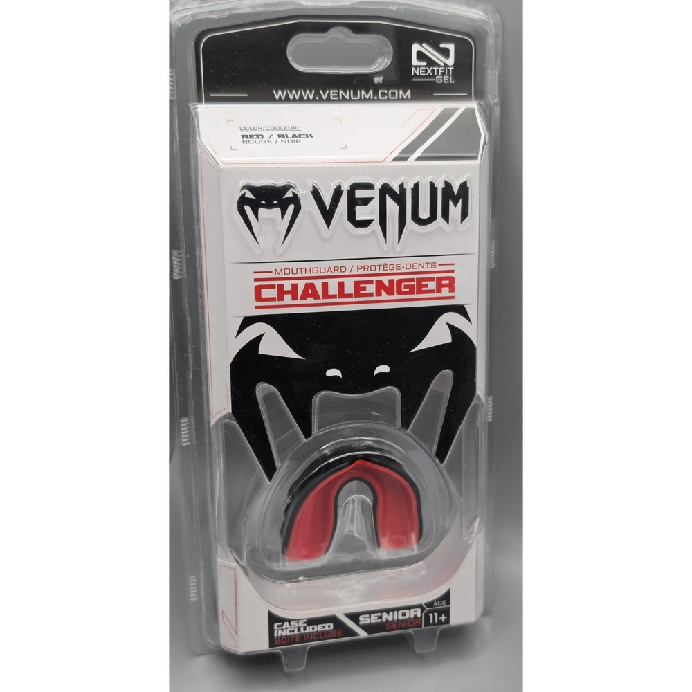 Venum Challenger Mouthguard Senior 11+ Red Black Nextfit Gel Boxing MMA NEW